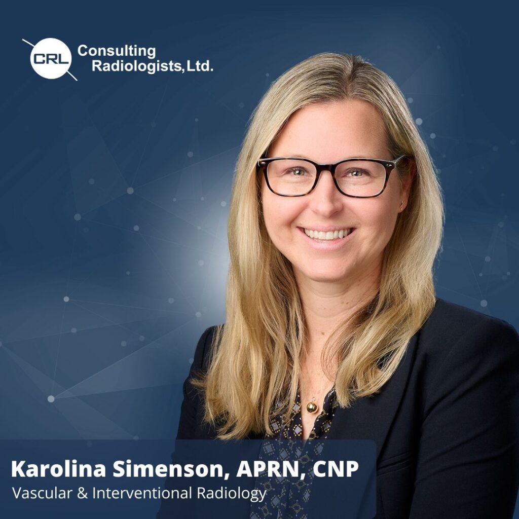 Karolina Simenson, APRN, CNP CRL Vascular and Interventional
