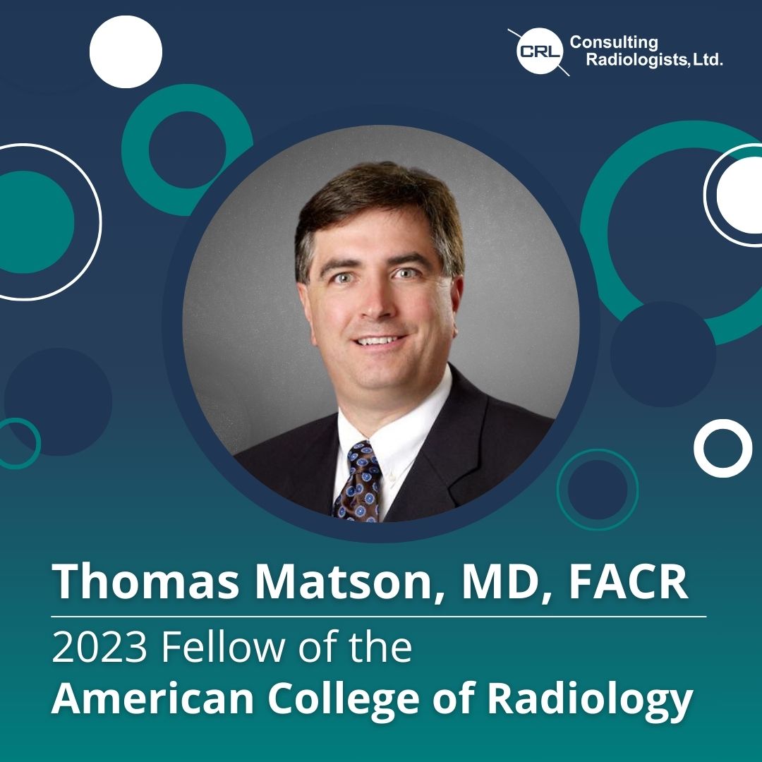 Dr. Thomas Matson receives prestigious American College of Radiology Fellowship